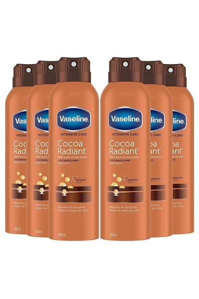 Vaseline Intensive Care Spray Moisturizer 190ml (Pack of 6)