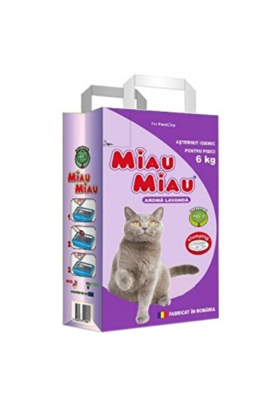 MIAU MIAU Lavender Hygienic Cat Litter, Bentonite 6Kg