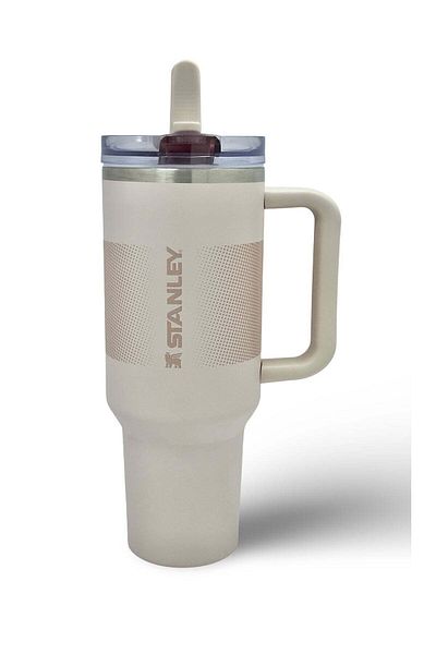 Stanley Quencher ProTour Flip Straw Tumbler with Leakproof Lid 40 oz Cream Fade