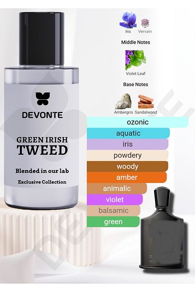 Devonte International Green Irish Tweed for Men 100 ml extrait de Parfum