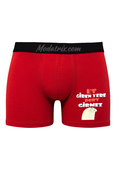 UNIQUE DESIGN Don'T Worry about Getting into Trouble When You Enter Meat Printed Men's Boxers