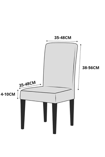 ÖZMAKAN Baskılı kadife sandalye kılıfı ,sandalye örtüsü 1 adet