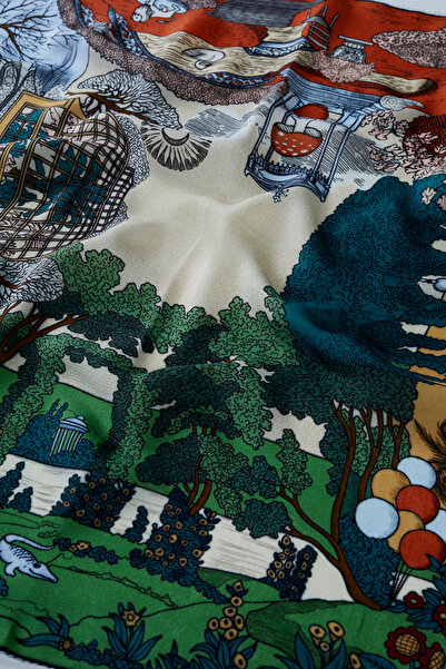 Jolamier DESENLİ MODAL EŞARP BABİL