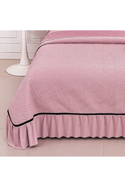 CHIRASO CHIRASO Bedspread Set, VELVET, with Ruffles, 3 Pieces, 230x250 cm, 2 Pillowcases 52x72 cm, UNI