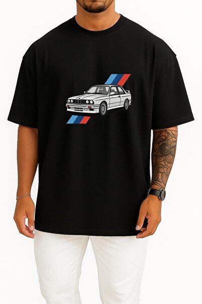 Bahriyeli Collection oversized E30 M3 Σχεδιασμένο μπλουζάκι Unisex με σχέδιο στήθους