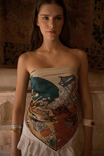 Jolamier DESENLİ MODAL EŞARP BABİL