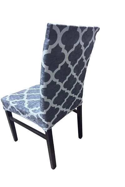 ÖZMAKAN Printed Velvet Chair Cover, Chair Cover 1 Piece