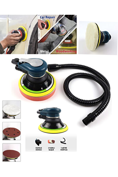 BRANZEG Havalı Zımpara Makinası 150MM Disk Çapı Polisaj Makinası