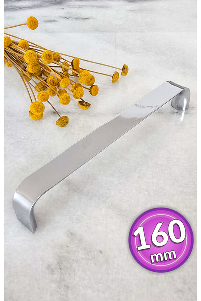 SHAYMA مقبض معدني من الكروم مقاس 160 مم (16 سم) مقبض أثاث، مقبض خزانة، مقبض خ...