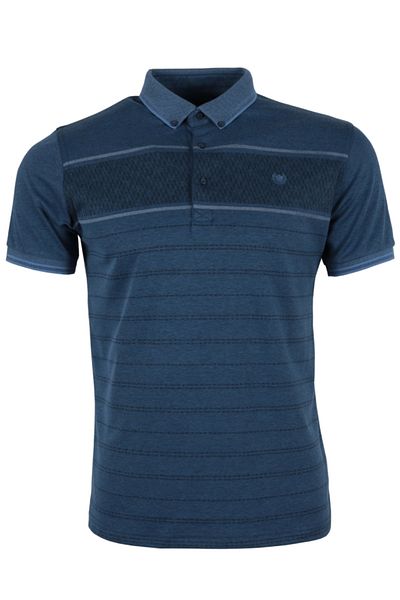 Modarar Men's T-Shirt Polo Neck Regular Fit Patterned Rar01319