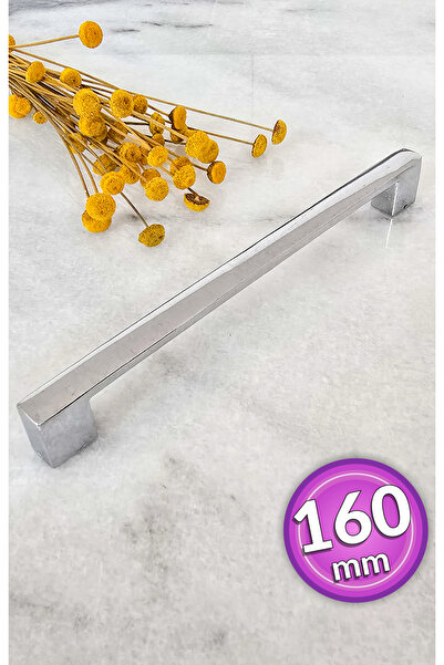 SHAYMA مقبض معدني لامع من الكروم 160 مم (16 سم) مقبض أثاث، مقبض خزانة، مقبض خ...