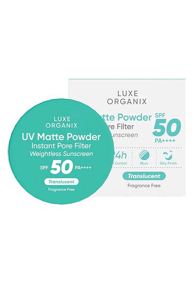 LUXE ORGANIX 24H Zero Sebum Instant Pore Blurring Weightless Matte Powder SPF 50 PA+ 50g