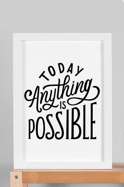 Saturn Astăzi orice este posibilă pictură înrămată - Astăzi orice este posibi...