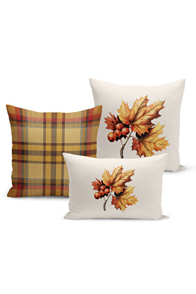 Bertille Home Σετ καλύμματα μαξιλαριών ριχτάρι 3 τεμαχίων με ψηφιακή εκτύπωση...