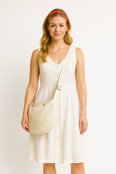 Hulganz Pars Hurkel Shoulder Bag Ibiza Linen Canvas Woven Fabric Large Volume Bag with Double Layer Inner Pocket