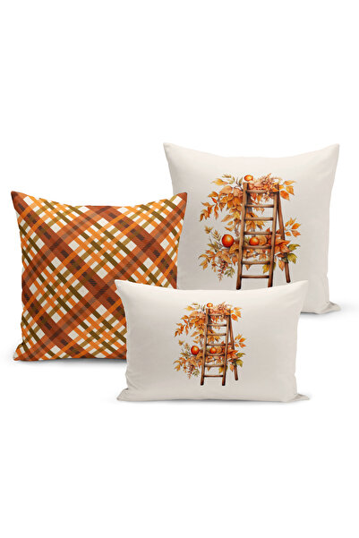Bertille Home Σετ καλύμματα μαξιλαριών ριχτάρι 3 τεμαχίων με ψηφιακή εκτύπωση...