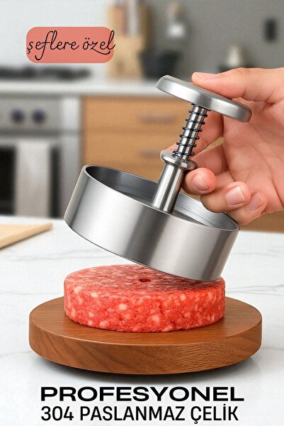 Transformacion Hamburger Presi - Profesyonel Hamburger Kalıbı 304 Paslanmaz Ç...
