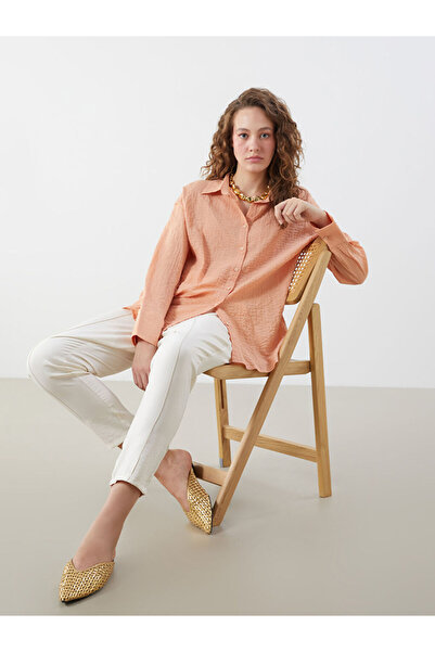 LC Waikiki Rmz Gi̇yi̇m Farkiyla Textured Women's Shirt