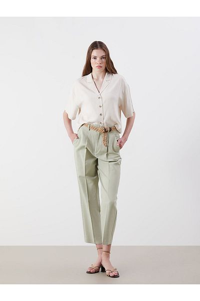 LC Waikiki New Season Linen Blend Women's Shirt - S5Ot53Z8