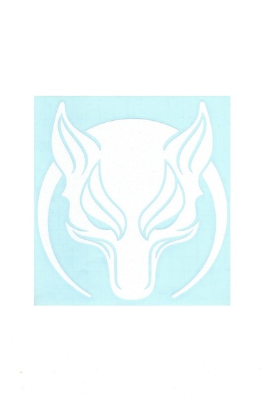 BsElektronik ملصق للسيارات أو المحركات ملصق أبيض مقاس 14 × 14,5 سم