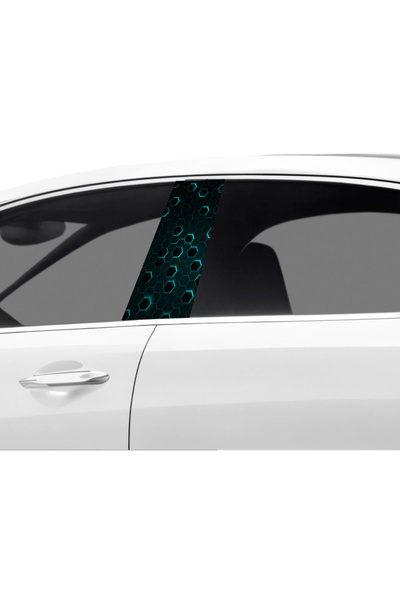 Çağlayan Reklam طلاء عمود باب السيارة بنمط فويل (مجموعة اليسار واليمين) (قطعت...