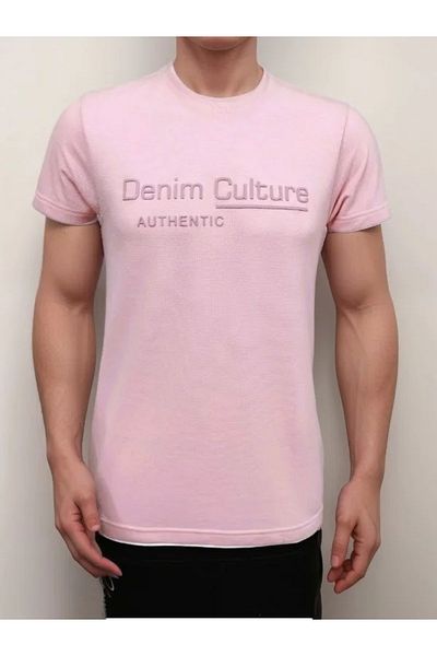 iza Half Sleeves T-Shirt in Peach