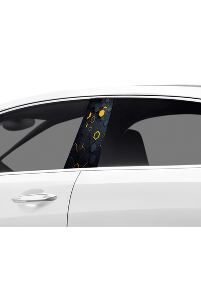 Çağlayan Reklam طلاء عمود باب السيارة بنمط فويل (مجموعة اليسار واليمين) (قطعت...