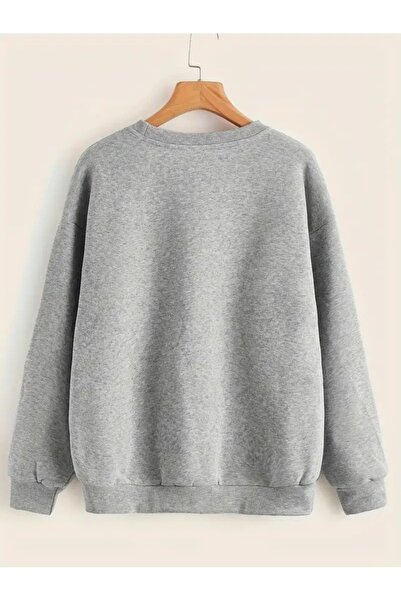 Flood Of Style Gray Unisex Gray Stone Age Printed Crew Neck