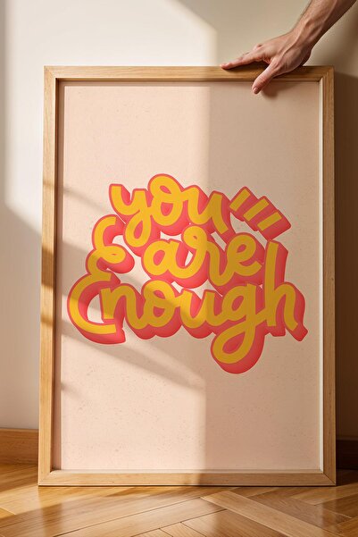 Saturn Tu ești suficientă Pictură înrămată - Poster Motivațional Scrieți Tu e...