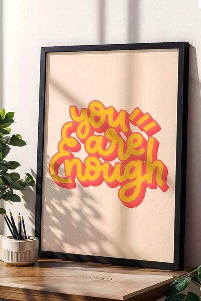 Saturn Tu ești suficientă Pictură înrămată - Poster Motivațional Scrieți Tu e...