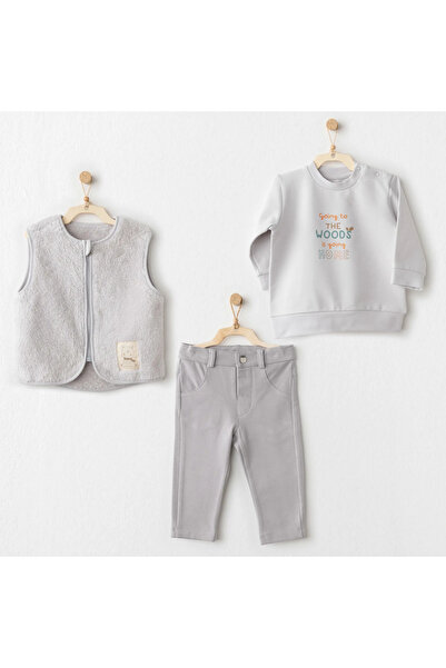andywawa Ac26111 Hello Autumn 3 Piece Set Gray