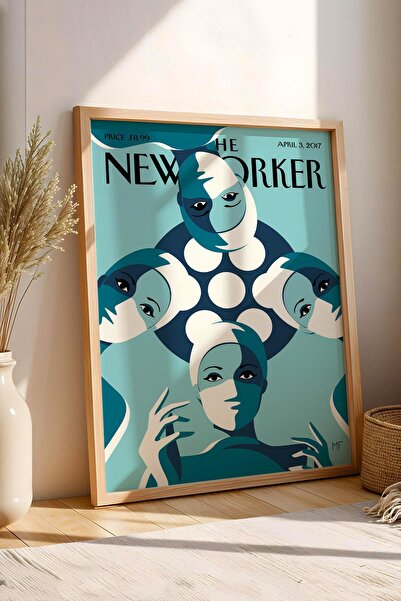 Saturn Pictură înrămată The New Yorker 3 aprilie 2017 - Paper Baby