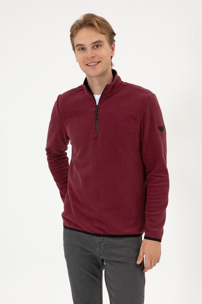U.S. Polo Assn. Men's Burgundy Basic Sweatshirt 50313777-Vr177