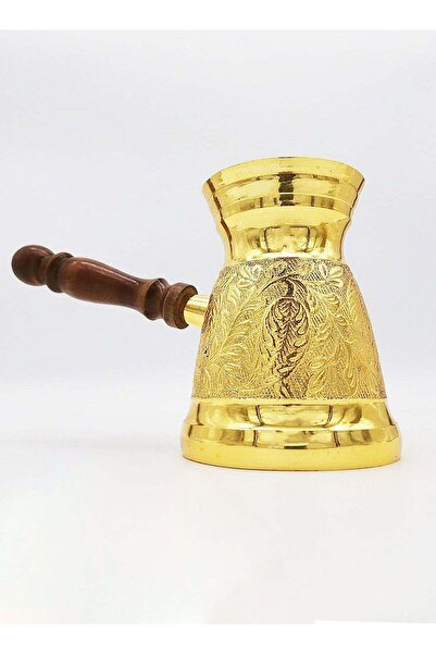 ELEGANT HOME قدر نحاسي تركي 12 سم بمقبض خشبي