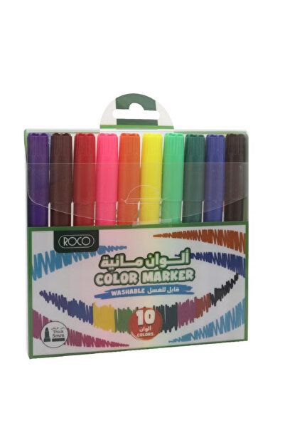 Roco Watercolor Marker Broad Line Round Tip – Assorted Colors