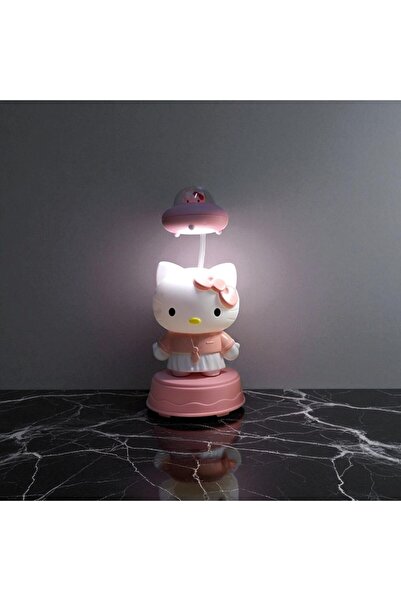 Kuzey Tacı Sevimli Hello Kitty Figürlü LED Masa Lambası Vip 3 Renk