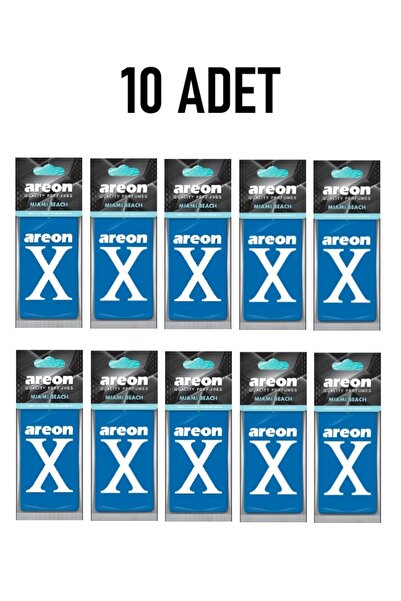 Areon 10 ADET MAVİ MİAMİ BEACH KALİTELİ ARAÇ KOKUSU