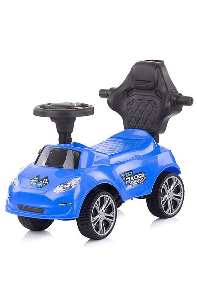 Chipolino Turbo Push Car Blue with Handle