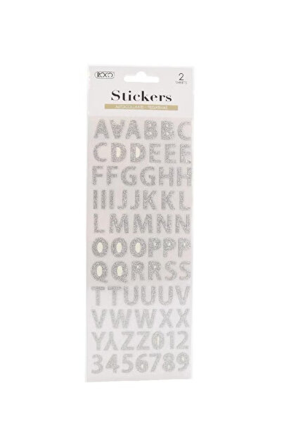 Roco Stickers – Glitter Alphabet Set Gold & Silver