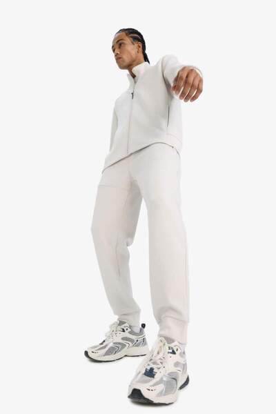 DeFacto New Season Defactofit Standard Fit Straight Leg Soft Tuşe Skuba Diver with Zipper Pocket