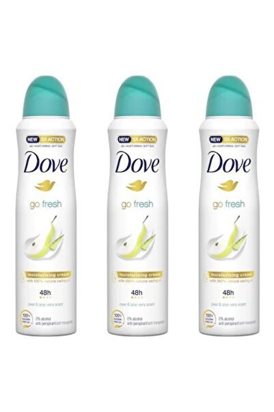 Dove 3 x Spray antiperspirant cu pere și aloe vera, 150 ml