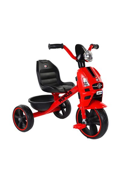 rexa Children's Toy Car Tricycle with Stroller Frame – Durable Plastic Bike for 1-6 Years