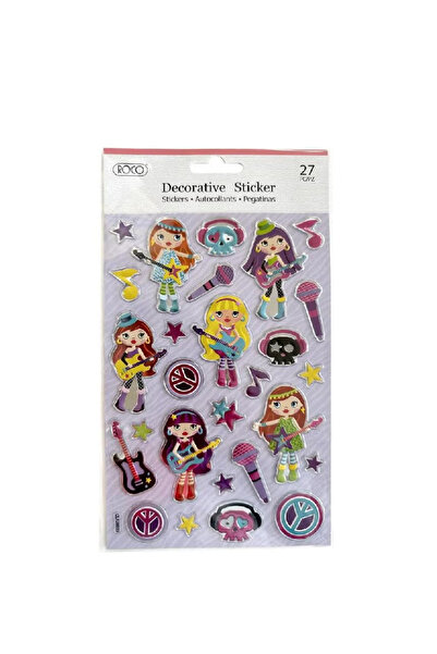 Roco Stickers – Girls with Guitar & Microphone Decorative Set