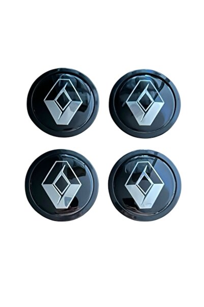 MAF Set 4 capace roți 76mm exterior, 60mm interior Renault negre compatibile/...