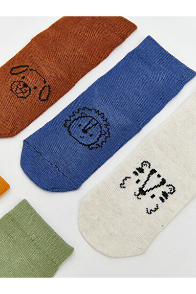 LC Waikiki Peak New Season Printed Baby Boy Socks 5-Piece Set