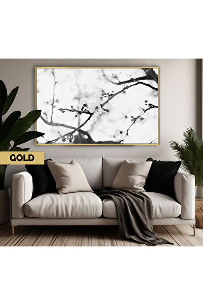 Harikabirev HARİKABİREV | MODEL DE PĂRĂT DE FLORI DE CULOARE NEGRU&ALB | TABL...