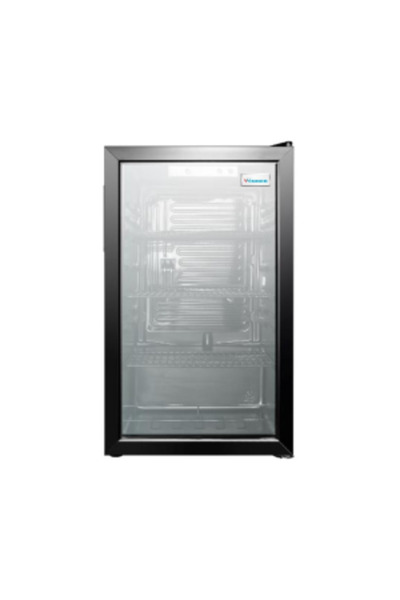 WINNER ثلاجة مشروبات / باب زجاجي / 4.5 قدم مكعب (126 لترًا) / أسود - (WJC126)