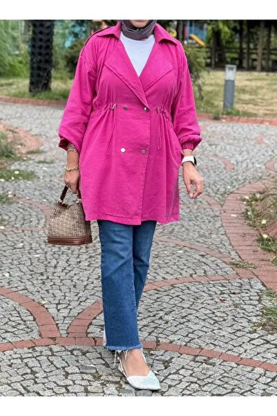 NOSHE Pembe Blazer Kap