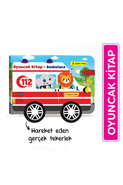 yükselen zeka Oyuncak Kitap - Ambulans (Gerçek Tekerlekli)