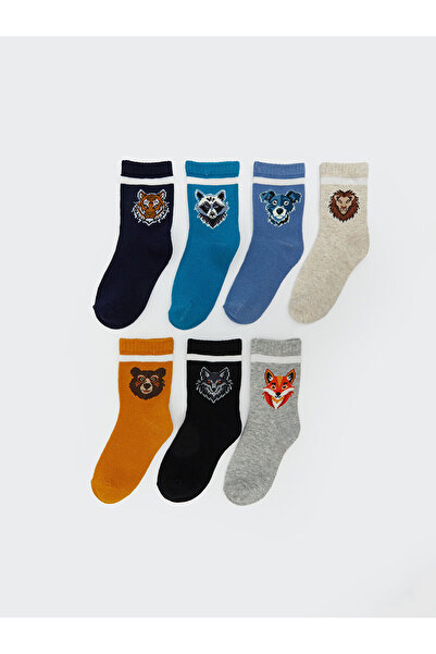 LC Waikiki Плюс нов сезон моделни момчешки чорапи, 7-пакет